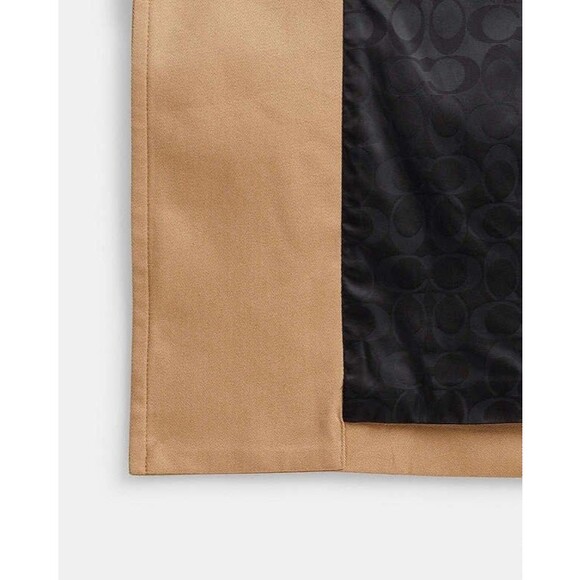 NWT XL Coach Oversized Trench Coat - Khaki - Buttons & Adjustable Belt - Picture 2 of 12